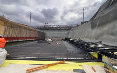 Collapse of reinforcement bars during culvert construction